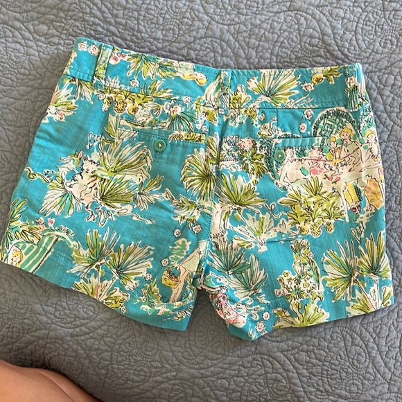 Lily Pulitzer “Jungle Glam” summertime shorts, size 2. - Picture 2 of 7
